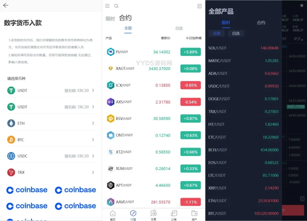 图片[2]-Phemex多语言交易所源码/期权交易+合约交易+新币申购+锁仓挖矿+平台币发行+K线行情控制/前端uniapp编译后+后端PHP-旺仔源码资源站（精选亲测）